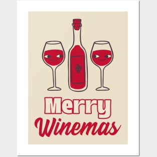 Merry winemas Posters and Art